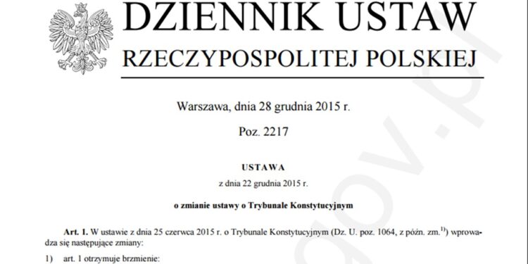 28.12.2015 Dziennik Ustaw TK / Radio Kielce