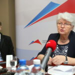 01.12.2015. Konferencja podsumowująca 8 lat kadencji wojewody świętokrzyskiego Bożentyny Pałki-Koruby / Kamil Król / Radio Kielce