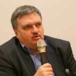 03.12.2015. Konferencja naukowa poświęcona m. in. tabloidyzacji mediów. Prezes Radia Kielce Jarosław Kusto / Kamil Król / Radio Kielce