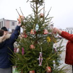 19.12.2015. Strojenie choinek na rynku w Daleszycach / Kamil Król / Radio Kielce