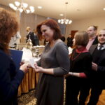 17.12.2015 Kielce. Wigilia u  wojewody Agaty Wojtyszek. Spotkanie z dziennikarzami. / Jarosław Kubalski / Radio Kielce