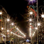 22.12.2015 Kielce. Iluminacje świąteczne. Ulica Sienkiewicza. / Jarosław Kubalski / Radio Kielce