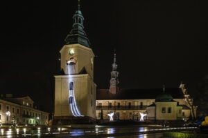 22.12.2015 Kielce. Iluminacje świąteczne. Plac Najświętszej Marii Panny. / Jarosław Kubalski / Radio Kielce