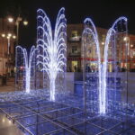 22.12.2015 Kielce. Iluminacje świąteczne. Plac Artystów. / Jarosław Kubalski / Radio Kielce