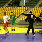 30.12.2015 Kielce. Międzynarodowy Turniej w Piłce Ręcznej o Puchar Prezydenta Miasta Kielce. Zwyciężyła Reprezentacja Polski B. Drugie miejsce zajęli Węgrzy, trzecie Litwini, na czwartym uplasowała się drużyna z Luksemburga. / Wojciech Habdas / Radio Kielce