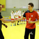 30.12.2015 Kielce. Międzynarodowy Turniej w Piłce Ręcznej o Puchar Prezydenta Miasta Kielce. Zwyciężyła Reprezentacja Polski B. Najlepszy bramkarz - Adam Morawski. / Wojciech Habdas / Radio Kielce