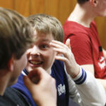 14.12.2015 Kielce. Finał pierwszego dnia licytacji "Gwiazdki z nieba". W studiu Radia Kielce podopieczni Siemachy Kielce, Agnieszka Dyk i zespół Yuka. / Radio Kielce