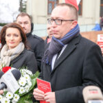 13.12.2015 Kielce. Paltforma Obywatelska zorganizowała własne obchody rocznicy stanu wojennego / Stanisław Blinstrub / Radio Kielce