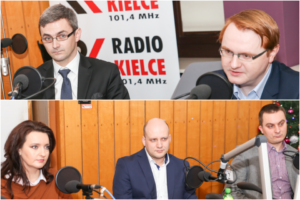 13.12.2015 Studio Polityczne Radia Kielce. / Radio Kielce