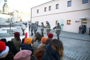 11.12.12015 Kielce. OMPiO. Rekonstrukcja Stanu Wojennego / Stanisław Blinstrub / Radio Kielce