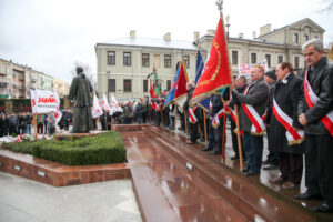 13.12.2015 Kielce. Uroczystości upamiętniające wprowadzenie w Polsce stanu Wojennego. / Stanisław Blinstrub / Radio Kielce