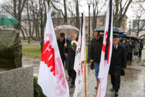 13.12.2015 Kielce. Uroczystości upamiętniające wprowadzenie w Polsce stanu Wojennego. / Stanisław Blinstrub / Radio Kielce