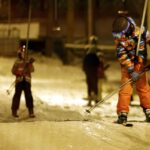 16.01.2016 Kielce. Nocna jazda na stoku narciarskim na Stadionie. / Jarosław Kubalski / Radio Kielce