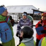 17.01.2016 Niestachów. Audycja Dzień Dobry Dzieci. Szkoła jazdy na nartach w Ośrodku Narciarskim w Niestachowie. / Jarosław Kubalski / Radio Kielce