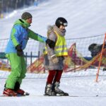 17.01.2016 Niestachów. Audycja Dzień Dobry Dzieci. Szkoła jazdy na nartach w Ośrodku Narciarskim w Niestachowie. / Jarosław Kubalski / Radio Kielce