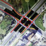 Kielce. Skrzyżowanie Al. Tysiąclecia z al. Solidarności i ulica Domaszowską. Propozycja Stowarzyszenia Kieleckie Inwestycje. / Jarosław Kubalski / Radio Kielce