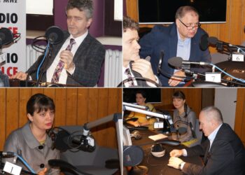 24.1.2016 Kielce. Studio Polityczne w Radiu Kielce. / Marek Wtorek / Radio Kielce