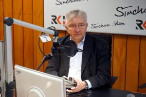 31.01.2016 Kielce. Studio Polityczne w Radiu Kielce. / Marek Wtorek / Radio Kielce