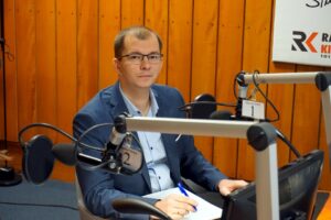 31.01.2016 Kielce. Studio Polityczne w Radiu Kielce. / Marek Wtorek / Radio Kielce