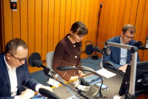 31.01.2016 Kielce. Studio Polityczne w Radiu Kielce. / Marek Wtorek / Radio Kielce