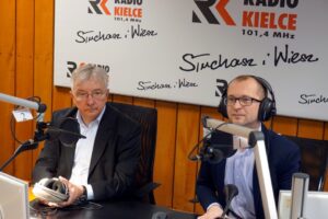 31.01.2016 Kielce. Studio Polityczne w Radiu Kielce. / Marek Wtorek / Radio Kielce