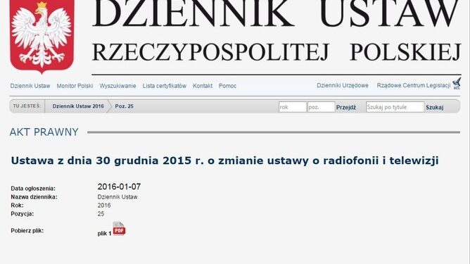 Radio Kielce / dziennikustaw.gov.pl