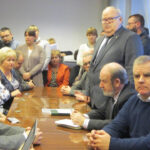 26.01.2016 Kielce. KKSM. Spotkanie pracowników i dziennikarzy z syndykiem Tycjanem Saltarskim. / Robert Felczak / Radio Kielce