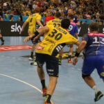 30.09.2015. 3. kolejka Ligi Mistrzów piłkarzy ręcznych: Rhein-Neckar Loewen - Vive Tauron Kielce / Piotr Michalski / Radio Kielce