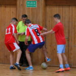 21.01.2016. XIV Ferie z Futbolem im. Adama Gołąba. Mecz Zbychu Team - Dziki Zachód 1:1 / Kamil Król / Radio Kielce