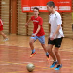 21.01.2016. XIV Ferie z Futbolem im. Adama Gołąba. Mecz Zbychu Team - Dziki Zachód 1:1 / Kamil Król / Radio Kielce