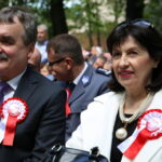 Kieleckie uroczystości uchwalenia Konstytucji 3 Maja. Prezydent Kielc Wojciech Lubawski wraz z małżonką / Kamil Król / Radio Kielce