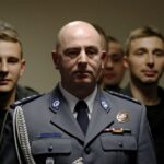 05.01.2016 Kielce. Ślubowanie 35 nowych funkcjonariuszy policji w sali im. mjr Jana Piwnika „Ponurego” Komendy Wojewódzkiej Policji. Komendant Wojewódzki Policji w Kielcach insp. dr Rafał Kochańczyk. / Jarosław Kubalski / Radio Kielce