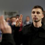 05.01.2016 Kielce. Ślubowanie 35 nowych funkcjonariuszy policji w sali im. mjr Jana Piwnika „Ponurego” Komendy Wojewódzkiej Policji. / Jarosław Kubalski / Radio Kielce