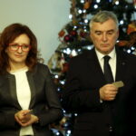 11.01.2016 Kielce. Spotkanie noworoczne wojewody Agaty Wojtyszek z parlamentarzystami. Wojewoda Agata Wojtyszek i wicewojewoda Andrzej Bętkowski. / Jarosław Kubalski / Radio Kielce