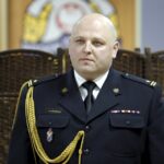 15.01.2016 Kielce. Pożegnanie Komendanta Wojewódzkiego PSP generała Zbigniewa Muszczaka i jego zastępcy starszego brygadiera Grzegorza Ryskiego. I powołanie nowego młodszego brygadiera Adama Czajki. Adam Czajka. / Jarosław Kubalski / Radio Kielce
