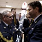 15.01.2016 Kielce. Pożegnanie Komendanta Wojewódzkiego PSP generała Zbigniewa Muszczaka i jego zastępcy starszego brygadiera Grzegorza Ryskiego. I powołanie nowego młodszego brygadiera Adama Czajki. / Jarosław Kubalski / Radio Kielce