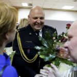 15.01.2016 Kielce. Pożegnanie Komendanta Wojewódzkiego PSP generała Zbigniewa Muszczaka i jego zastępcy starszego brygadiera Grzegorza Ryskiego. I powołanie nowego młodszego brygadiera Adama Czajki. / Jarosław Kubalski / Radio Kielce