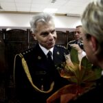 15.01.2016 Kielce. Pożegnanie Komendanta Wojewódzkiego PSP generała Zbigniewa Muszczaka i jego zastępcy starszego brygadiera Grzegorza Ryskiego. I powołanie nowego młodszego brygadiera Adama Czajki. / Jarosław Kubalski / Radio Kielce