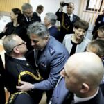 15.01.2016 Kielce. Pożegnanie Komendanta Wojewódzkiego PSP generała Zbigniewa Muszczaka i jego zastępcy starszego brygadiera Grzegorza Ryskiego. I powołanie nowego młodszego brygadiera Adama Czajki. / Jarosław Kubalski / Radio Kielce