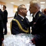 15.01.2016 Kielce. Pożegnanie Komendanta Wojewódzkiego PSP generała Zbigniewa Muszczaka i jego zastępcy starszego brygadiera Grzegorza Ryskiego. I powołanie nowego młodszego brygadiera Adama Czajki. / Jarosław Kubalski / Radio Kielce