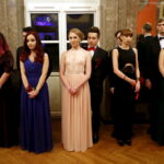 16.01.2016 Kielce. Studniówka w I Ogólnokształcącym Liceum Akademickim im. Janiny Kossakowskiej - Dębickiej w WDK. / Jarosław Kubalski / Radio Kielce