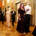 16.01.2016 Kielce. Studniówka w I Ogólnokształcącym Liceum Akademickim im. Janiny Kossakowskiej - Dębickiej w WDK. / Jarosław Kubalski / Radio Kielce