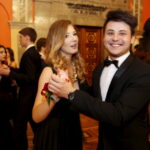 16.01.2016 Kielce. Studniówka w I Ogólnokształcącym Liceum Akademickim im. Janiny Kossakowskiej - Dębickiej w WDK. / Jarosław Kubalski / Radio Kielce