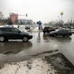 Kielce. Skrzyżowanie Al. Tysiąclecia z al. Solidarności i ulica Domaszowską. / Jarosław Kubalski / Radio Kielce