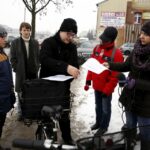 Kielce. Skrzyżowanie Al. Tysiąclecia z al. Solidarności i ulica Domaszowską. Konferencja prasowa Stowarzyszenia Kieleckie Inwestycje. / Jarosław Kubalski / Radio Kielce