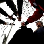 Kielce. Skrzyżowanie Al. Tysiąclecia z al. Solidarności i ulica Domaszowską. Konferencja prasowa Stowarzyszenia Kieleckie Inwestycje. / Jarosław Kubalski / Radio Kielce