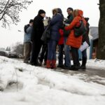 Kielce. Skrzyżowanie Al. Tysiąclecia z al. Solidarności i ulica Domaszowską. Konferencja prasowa Stowarzyszenia Kieleckie Inwestycje. / Jarosław Kubalski / Radio Kielce