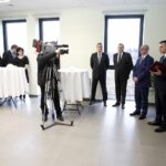 29.01.2016 Jędrzejów. Otwarcie nowego budynku prokuratury rejonowej przy ulicy Marszałka Piłsudskiego. / Jarosław Kubalski / Radio Kielce