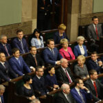 12.11.2015 Warszawa. Pierwsze posiedzenie Sejmu VIII kadencji. Ślubowanie poselskie. / Wojciech Habdas / Radio Kielce