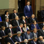 12.11.2015 Warszawa. Pierwsze posiedzenie Sejmu VIII kadencji. Ślubowanie poselskie. / Wojciech Habdas / Radio Kielce